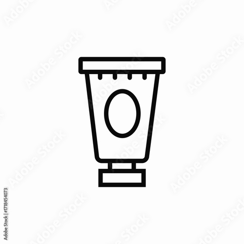 cream gel icon sign vector
