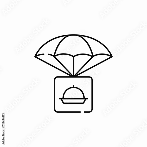 food drop icon sign vector
