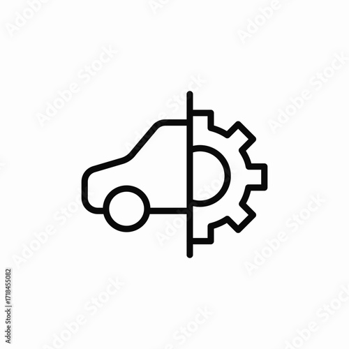 service car icon sign vector