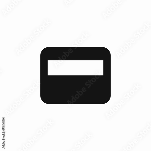 bank card icon sign vector