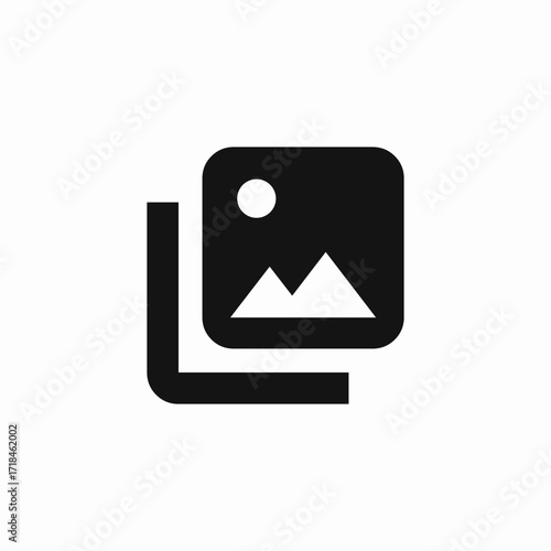 photo album icon sign vector