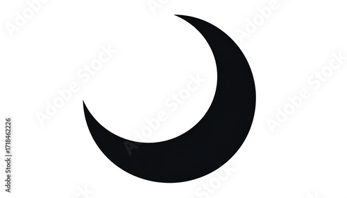 Simple crescent moon graphic