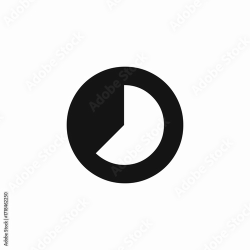 reverse countdown icon sign vector