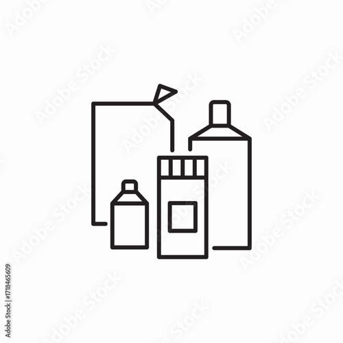 detergents cleaning icon sign vector