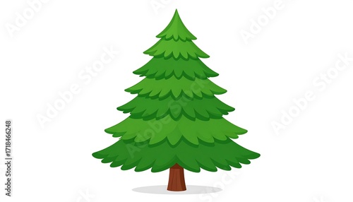 Simple green Christmas tree graphic