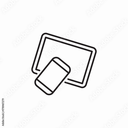 board cleaning erase icon sign vector