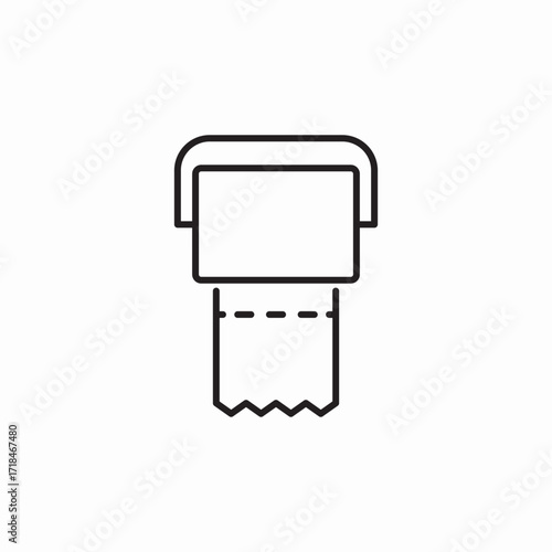 toilet paper roll icon sign vector