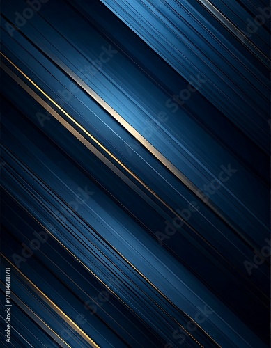 Abstract diagonal lines in dark blue and gold