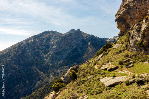 Mountain cliff and rocks