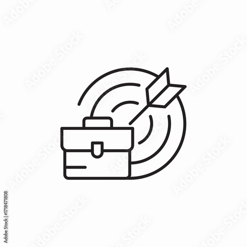 job target shoot icon sign vector