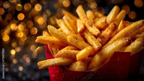 french fries on a white background
