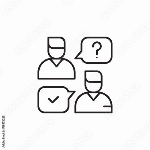 consultant seller help support talk icon sign vector