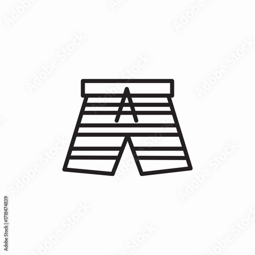 male swimming pants icon sign vector