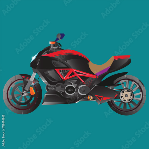 ilustrasi mobil sport super cepat