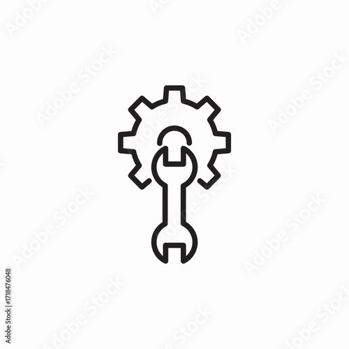 maintenance service icon sign vector