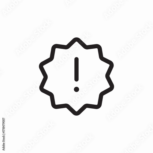exclamation mark warning alert icon sign vector
