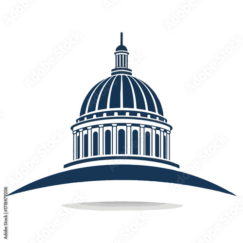 United States Capitol Building Iconic Architecture Design.