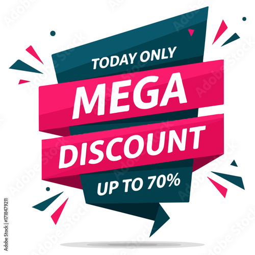 Mega Discount Today Only Up to 70 Percent Off Sale Promotion. Free Download Mega Discount Today Only Up to 70 Percent Off Sale Promotion. - GFXLoad