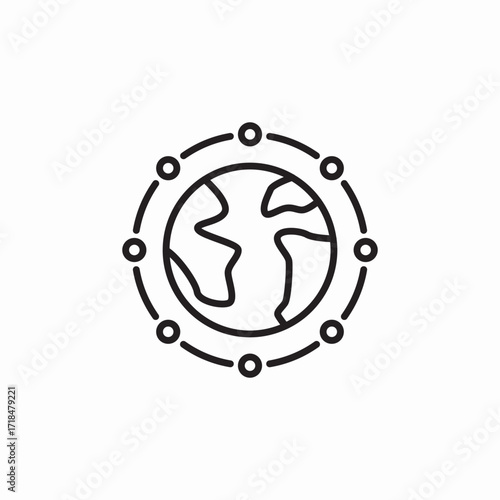 world wide network icon sign vector
