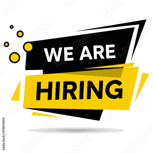 We Are Hiring - Bold Announcement for Job Opportunities.
