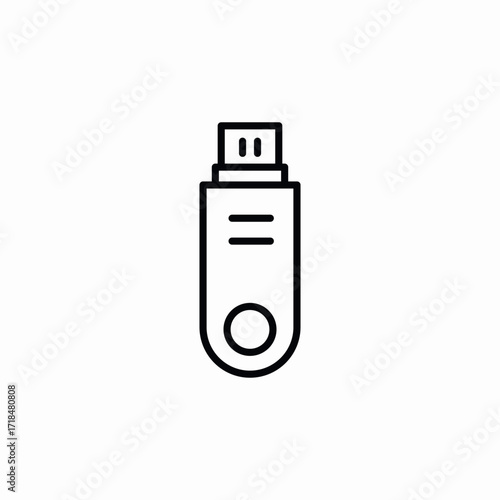flash drive icon sign vector