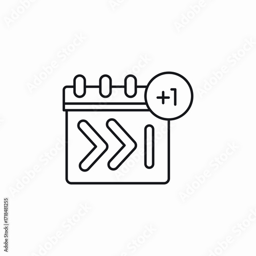 seek day calendat icon sign vector