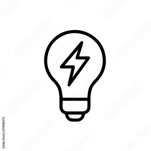 Power Bulb icon vector