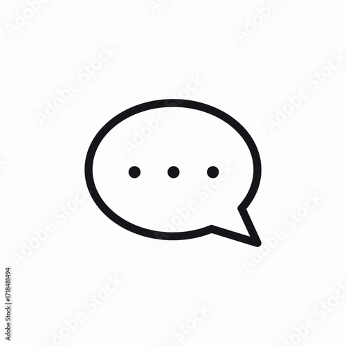 speech bubble icon sign vector