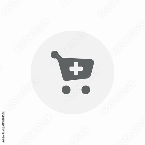 add to shopping cart icon sign vector