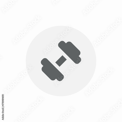 dumbell lifting icon sign vector