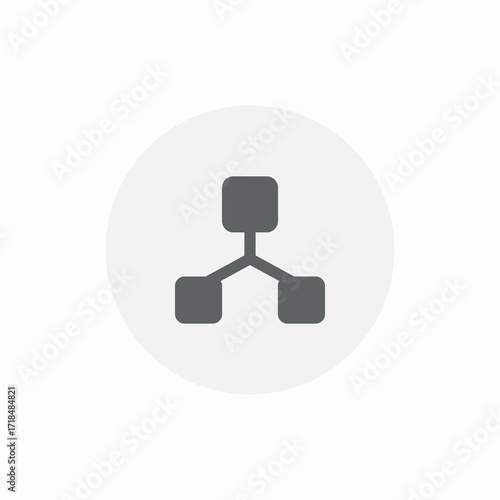 management tree icon sign vector