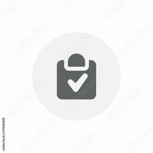 office duty completed icon sign vector