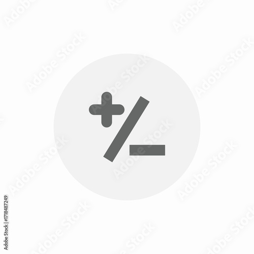 calculator settings icon sign vector