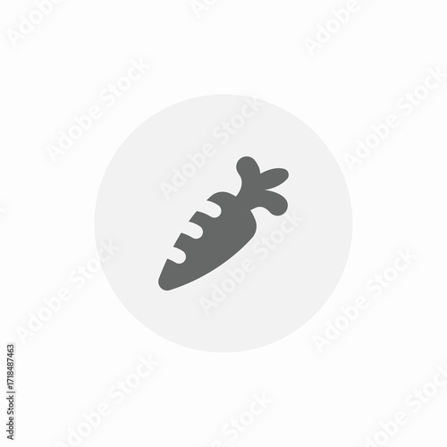 fresh carrot icon sign vector
