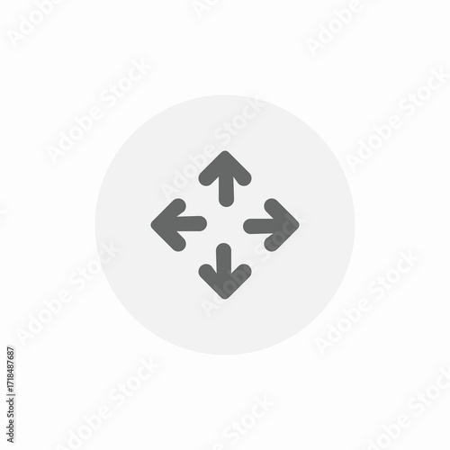 image move icon sign vector