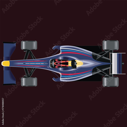 ilustrasi mobil sport super cepat