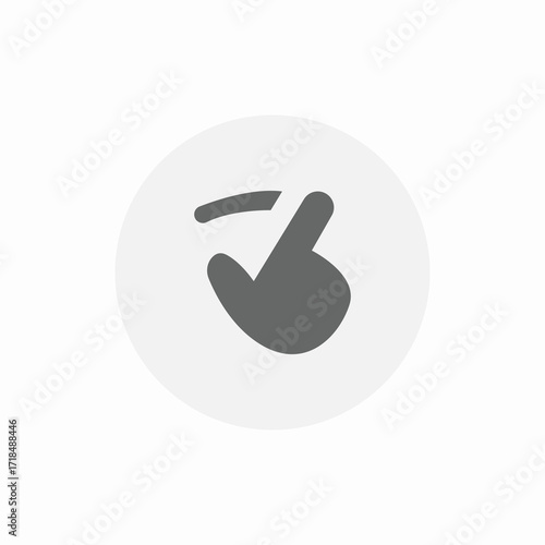 touchscreen index scroll icon sign vector