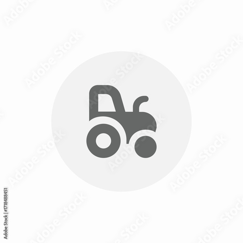 tractor machine icon sign vector