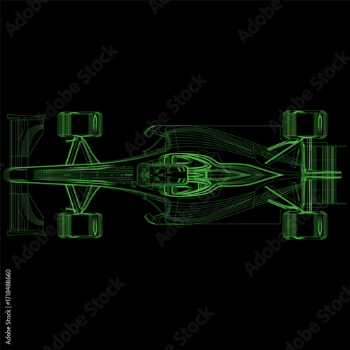 ilustrasi mobil sport super cepat