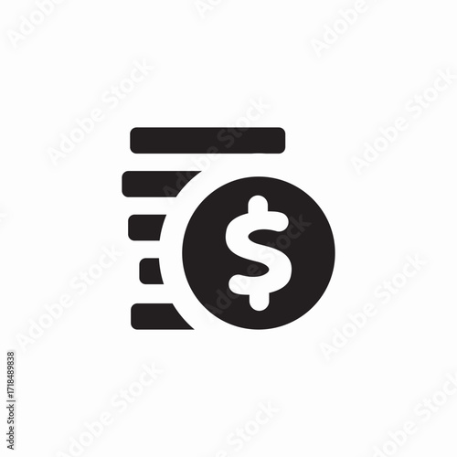 financial system icon sign vector