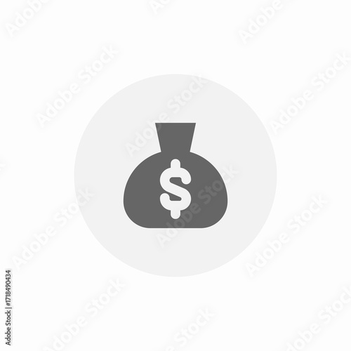 savings invest sack icon sign vector
