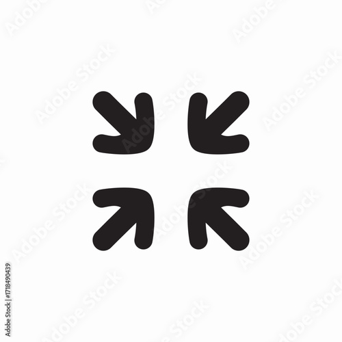 screen space minimize icon sign vector