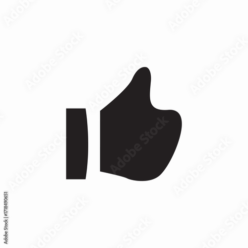 thumbs up rate icon sign vector
