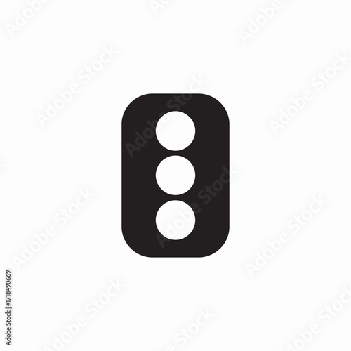 street traffic lights icon sign vector