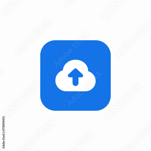 cloud insert icon sign vector