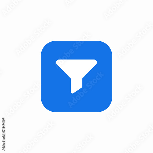 cone filter icon sign vector
