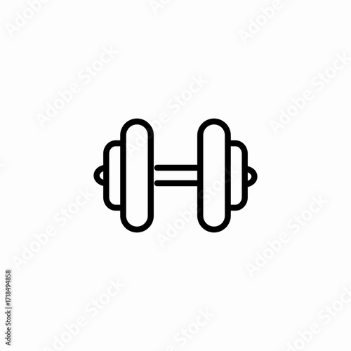 gym lifting icon sign vector
