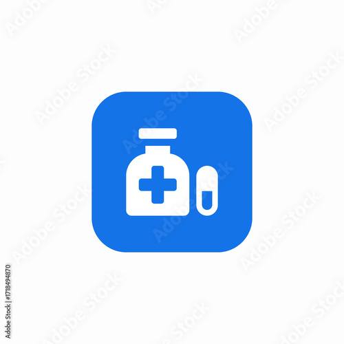 healing medication icon sign vector