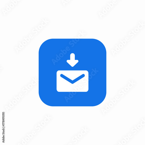 inbox message receive icon sign vector
