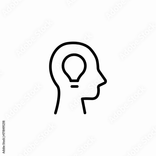 mind idea icon sign vector